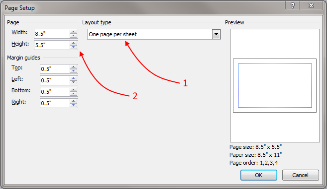 Publisher Page Setup Part 2